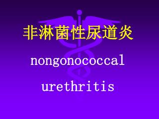 非淋菌性尿道炎 nongonococcal urethritis