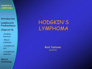 HODGKIN ’ S LYMPHOMA