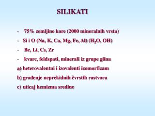 SILIKATI