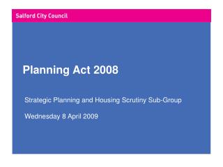 Planning Act 2008