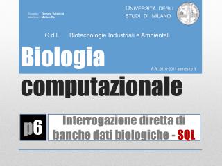 Biologia computazionale