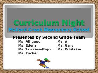 Curriculum Night Mallard Creek Elementary School