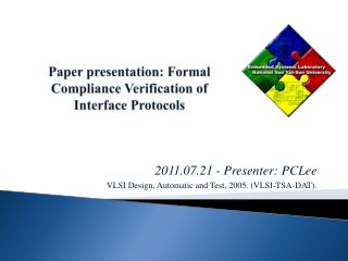 Paper presentation: Formal Compliance Verification of Interface Protocols