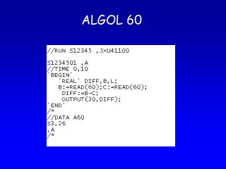 ALGOL 60
