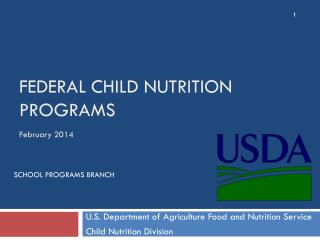 Federal child nutrition programs