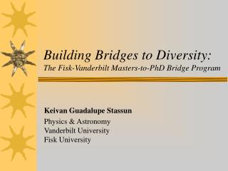 Building Bridges to Diversity: The Fisk-Vanderbilt Masters-to-PhD Bridge Program