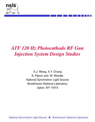 ATF 120 Hz Photocathode RF Gun Injection System Design Studies