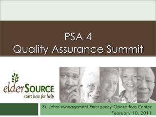 PSA 4 Quality Assurance Summit