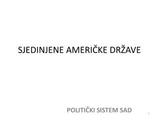 SJEDINJENE AMERIČKE DRŽAVE