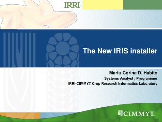 The New IRIS installer