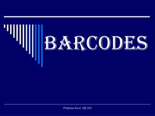 Barcodes