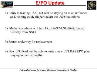 E/PO Update