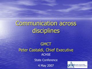 Communication across disciplines