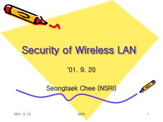 Security of Wireless LAN