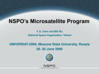 NSPO’s Microsatellite Program