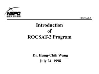 Introduction of ROCSAT-2 Program