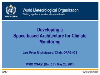 WMO CG-XVI (Doc 3.7), May 20, 2011