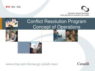 Conflict Resolution Program Concept of Operations