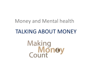 Money and Mental health