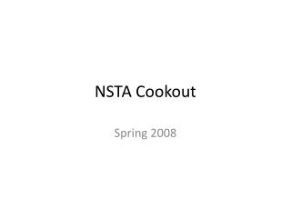 NSTA Cookout