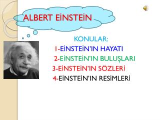 ALBERT EİNSTEİN