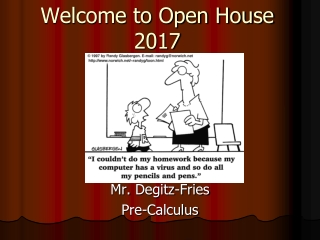 Welcome to Open House 2017