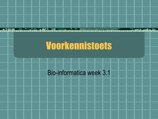 Voorkennistoets