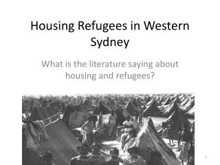 Housing Refugees in Western Sydney