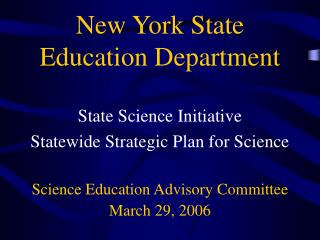 New York State Education Department