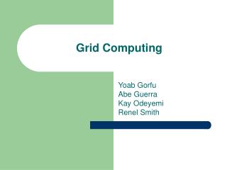 Grid Computing