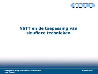 NSTT en de toepassing van sleufloze technieken