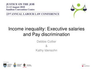 Income inequality: Executive salaries and Pay discrimination