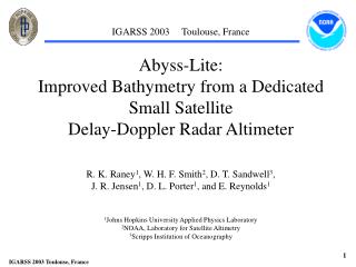 Abyss-Lite: Improved Bathymetry from a Dedicated Small Satellite Delay-Doppler Radar Altimeter