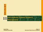 International Human Resource Management