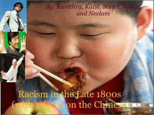 Racism in the Late 1800s  (with a focus on the Chinese)