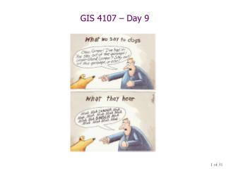 GIS 4107 – Day 9