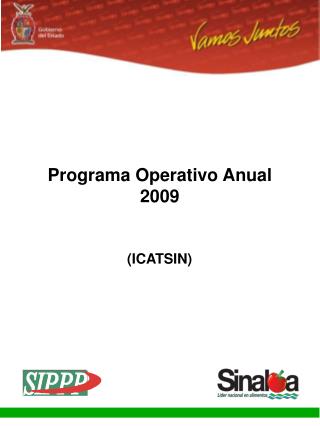 Programa Operativo Anual 2009