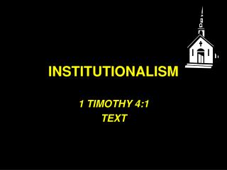 INSTITUTIONALISM