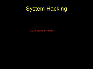 System Hacking