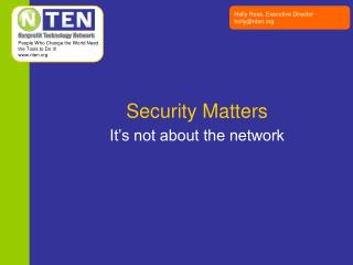 Security Matters
