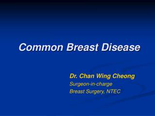 Common Breast Disease
