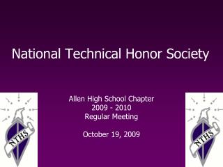 National Technical Honor Society