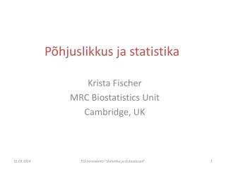 Põhjuslikkus ja statistika