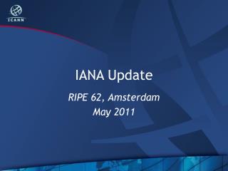 IANA Update