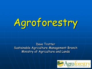 Agroforestry