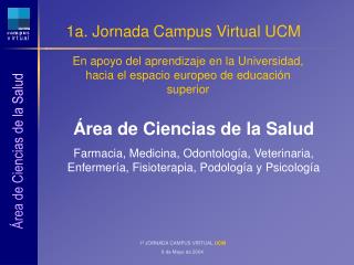 1a. Jornada Campus Virtual UCM