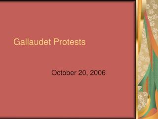 Gallaudet Protests