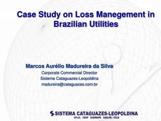 Case Study on Loss Manegement in Brazilian Utilities
