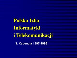Polska Izba Informatyki i Telekomunikacji