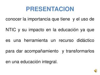 PRESENTACION